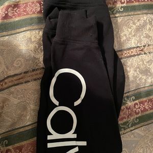 Black calvin klein sweatpants